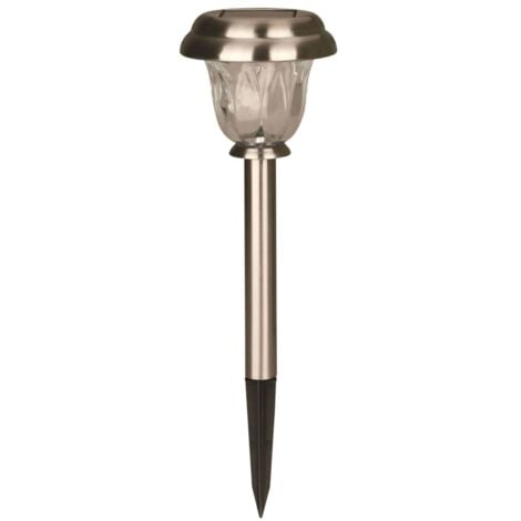 Baliza ilumin luminaria solar cristal/inox pulzar luxform