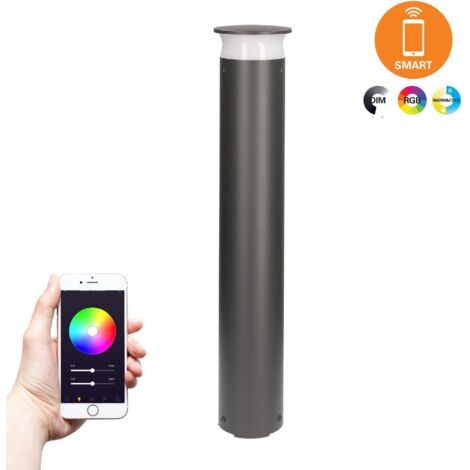 Baliza Ip65 Zip Led Led Led 3,,Na,,Naw Rgb Gris Urbano