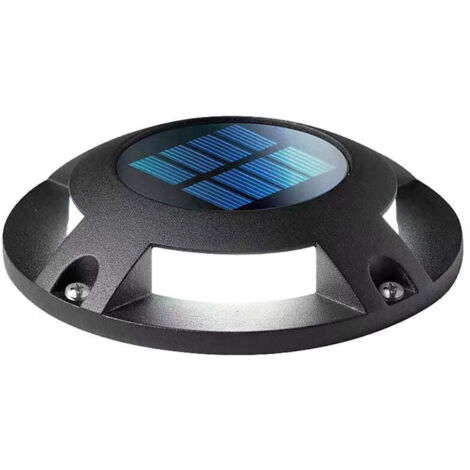 Baliza LED Solar de Suelo 0,1W 3000K con sensor Crepuscular IP65