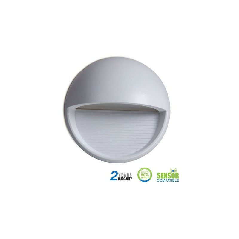 

Baliza Led Step Light Elegant Circular 3W 90° IP65 Gris Temperatura de color - 3000K Blanco cálido