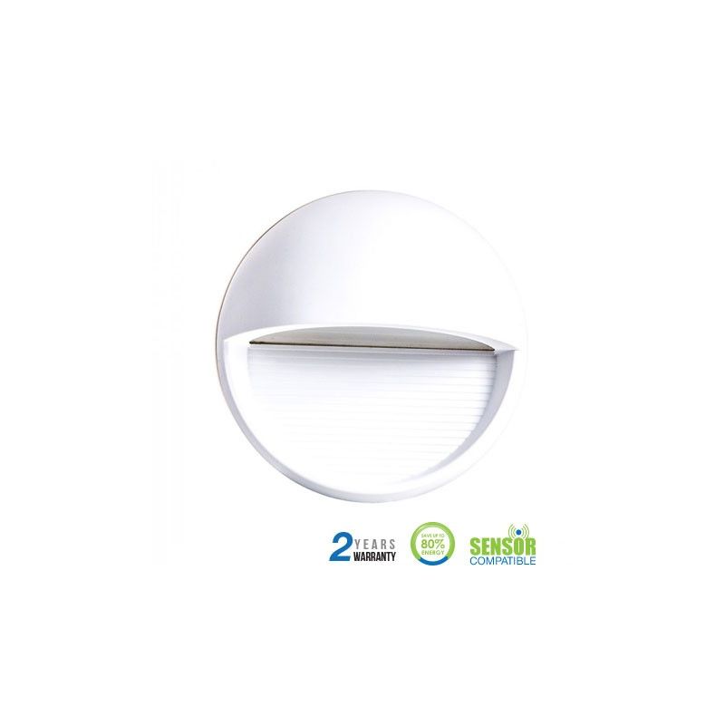 

Baliza Led Step Light Elegant Circular 3W 90° IP65 Blanco Temperatura de color - 4000K Blanco natural