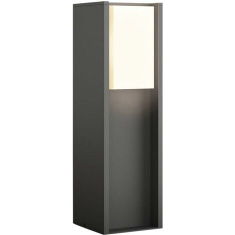 Baliza luminosa Philips Hue White 9W 2700K Luz muy cálida. Forma Cúbica 40×12 cm. Pedestal para exterior. Alimentación directa de red eléctrica. Control inteligente con Hue Bridge Terraza y jardín. Es