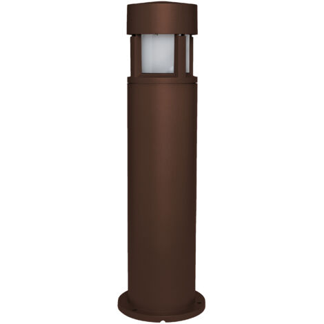 Baliza MINI NICO IP65 E27 15W 650mm Marrón óxido