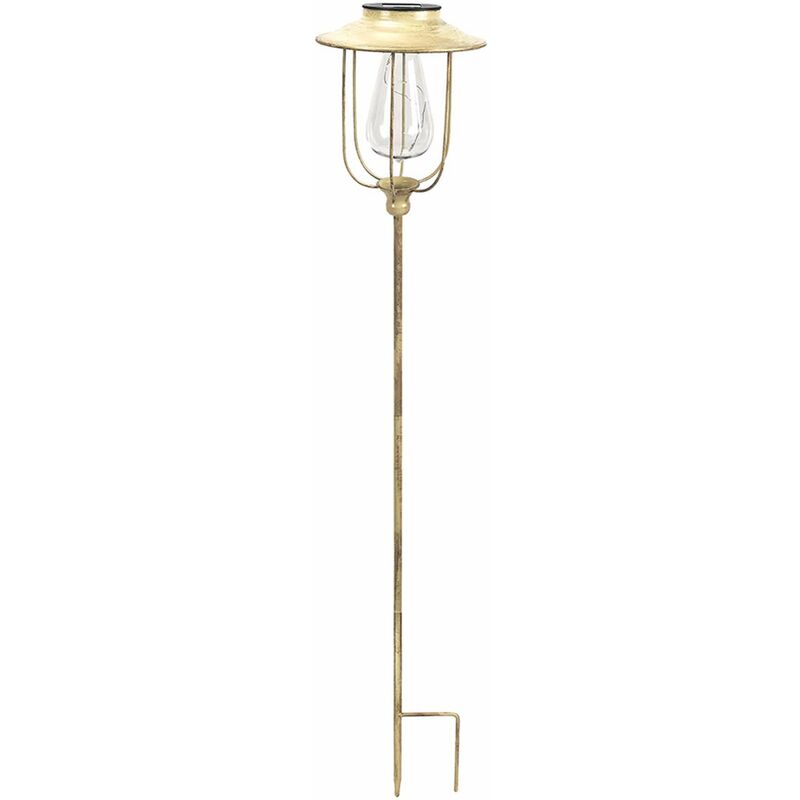 

Baliza solar de metal estilo vintage blanco cálido bombilla de filamento LED PICK VINTY H85cm