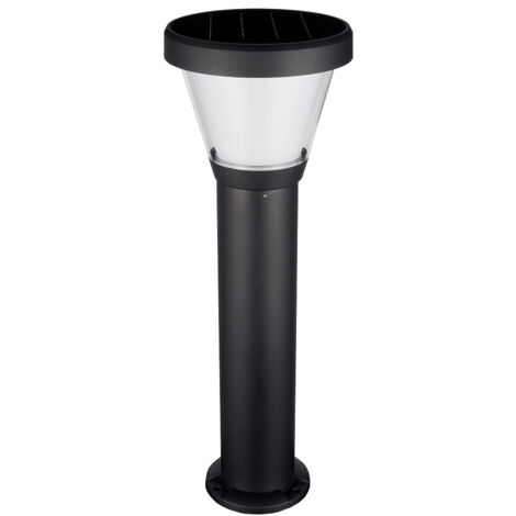 Baliza solar ERGO IP65 LED SMD 4.50W 435lm(250lm)/445lm(250lm) CRI80 3000K/4000K 90º Crepuscular 680mm Negro
