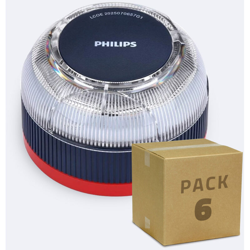 Baliza V16 Homologada DGT 3.0 PACK 6 x 28.49€ unidad con Geolocalización - Luz Emergencia Coche Obligatoria 2026 2.5 W