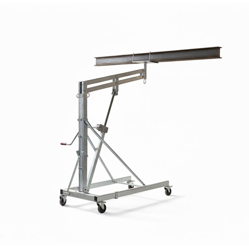 Image of Hochhubwagen Balkenheber mit Zahnstange - Tragfähigkeit 600kg - Hubhöhe 1110 bis 2700 mm - 12373