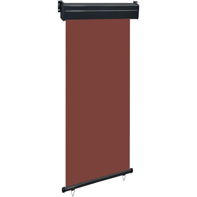 Balkon-seitenmarkise 85x250 Cm Braun - Vidaxl