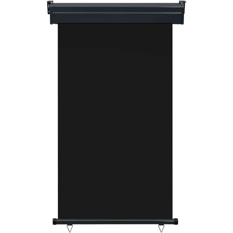 Vidaxl Seitlicher Balkonmarkise 105x250 Cm Schwarz