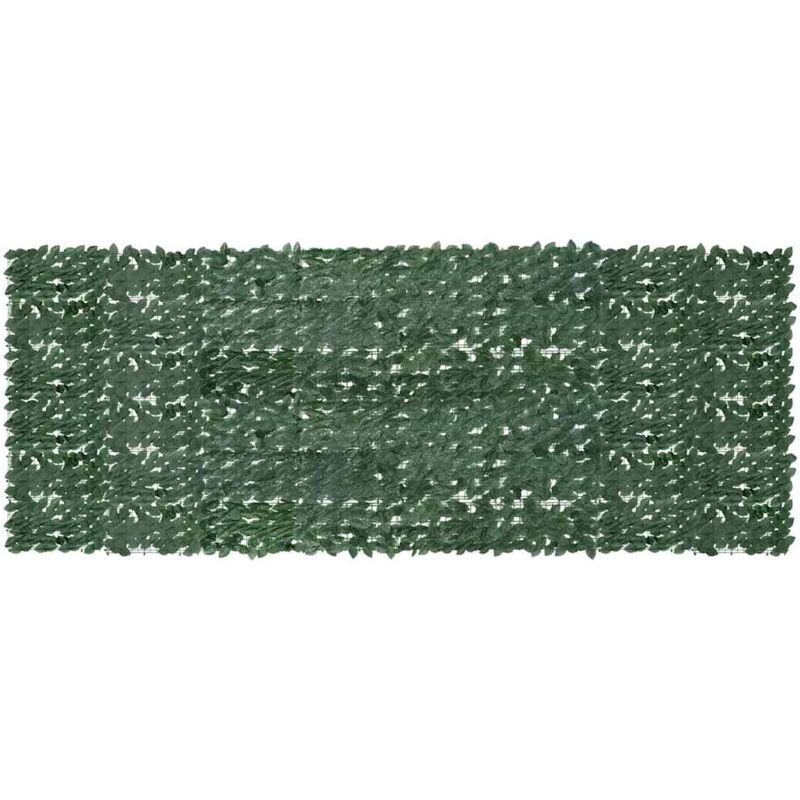 Balkon-sichtschutz Mit Dunkelgrünen Blättern 400x150 Cm Vidaxl