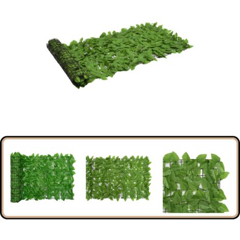 Grünes PVC-Sichtschutzgitter 50x150 Cm – Künstliche Hecke Zum Ausziehen, Für Garten & Balkon