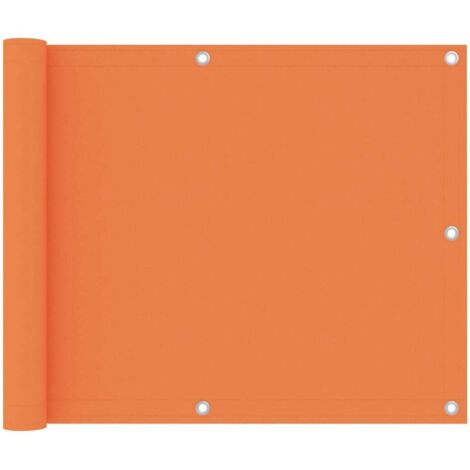 Balkon-Sichtschutz Orange 75x400 cm Oxford-Gewebe