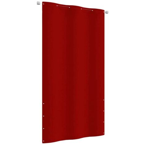 Balkon-Sichtschutz Rot 120x240 cm Oxford-Gewebe