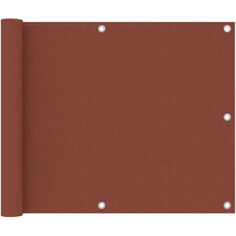 Balkon-Sichtschutz Terrakotta-Rot 75x300 cm Oxford-Gewebe