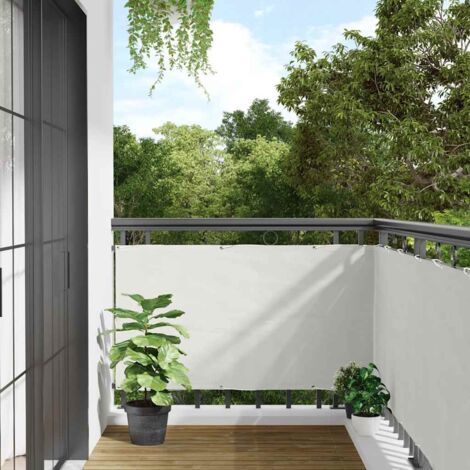 Balkon Sichtschutz weiß 700x120 cm PVC