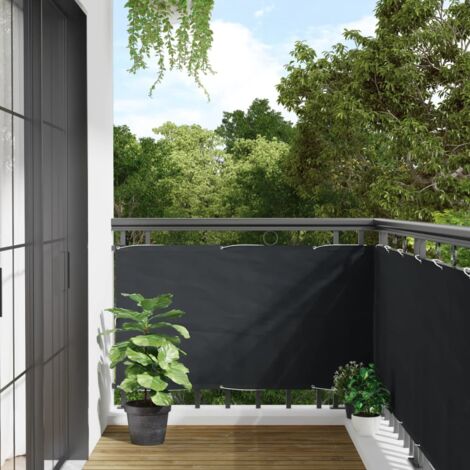 Balkon-Sichtschutz，Balkonverkleidung，Windschutz Anthrazit 75x300 cm Oxford-Gewebe FUCIA71755