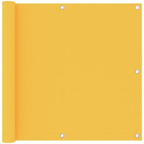 Balkon-Sichtschutz，Balkonverkleidung，Windschutz Gelb 90x600 cm Oxford-Gewebe FUCIA53369