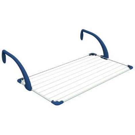 Balkon Stendibianchery 5 m weißer Harzstahl - Brezza 100 : 10 metri da stendere - 110x56x28 cm