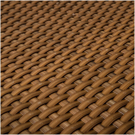 Balkonblende 0,9m Br. (Meterware) Sichtschutz aus PE-Rattan cognac