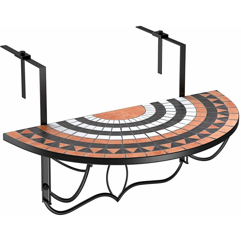 Balkonhängetisch Mosaik Klappbar Klapptisch Hängetisch Mosaiktisch