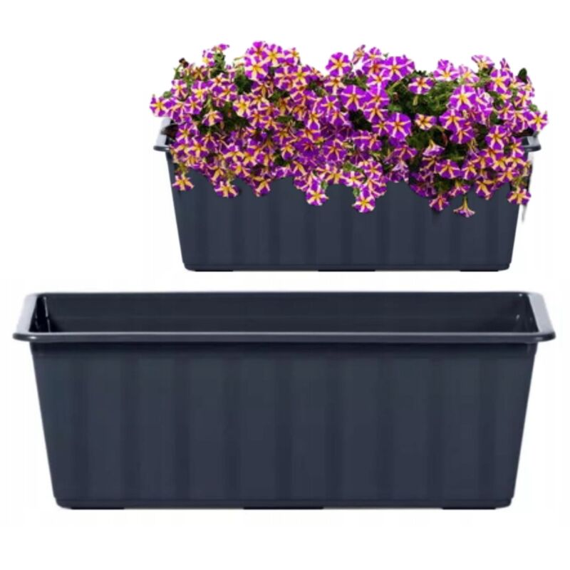 Prosperplast Balkonkasten Anthrazit Agro 40 Cm