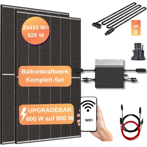 Envertech EVT560 600 W Micro-Wechselrichter für Solarmodule, Microinverter  Inverter für Mini-PV Plug & Play Balkonkraftwerk, Mikrowechselrichter