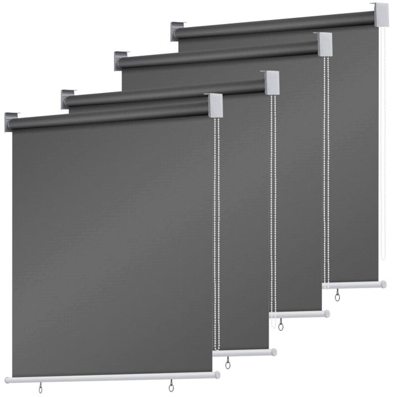 Swanew - Store vertical store vertical résistant aux uv protection contre le vent et brise-vue anthracite 100 x 140 cm