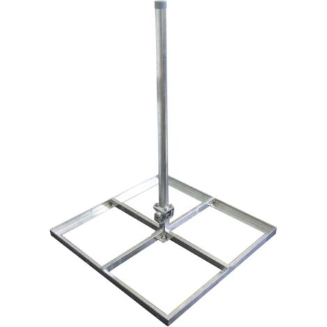 Balkonständer für vier Betonplatten 40x4 feuerverzinkt mit Ø 48 mm Rohr 100cm BS40/4