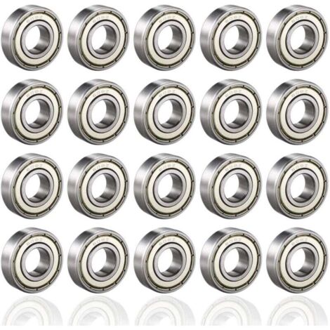 Ball Bearing, 608ZZ Ball Bearings, 20PCS Speed Bearings, High-Quality Ball Bearings for Roller Skates, Skateboards, Longboards, Waveboards, 8 x 22 x 7mm - RAPANDA