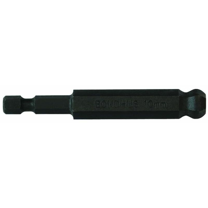 Bondhus - BH10MM Ball End Hex Power Bit, 10MM, 10876