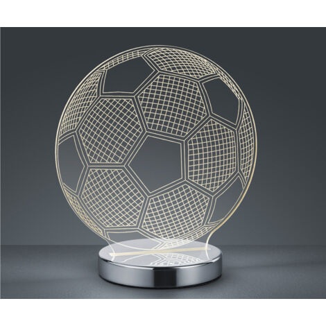Ball tischlampe led mit interruptor 7 w dimmerable material metall farbchrom r52471106