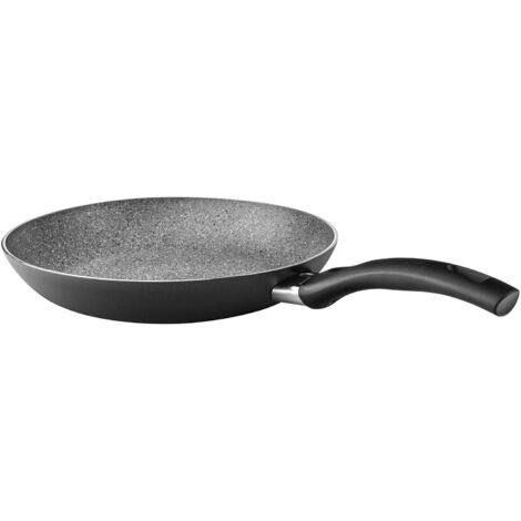 BALLARINI Padella con rivestimento antiaderente, Adatta per Induzione, con Controllo della Temperatura, 20 cm, Alluminio, Bologna Granitium