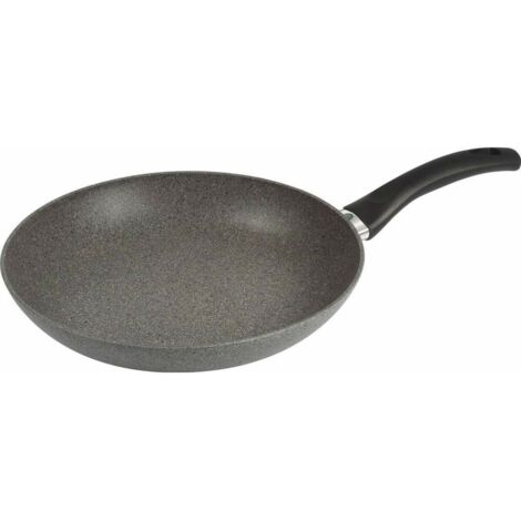 BALLARINI Padella con rivestimento antiaderente, Adatta per Induzione, con Controllo della Temperatura, 28 cm, Alluminio, Ferrara Granitium