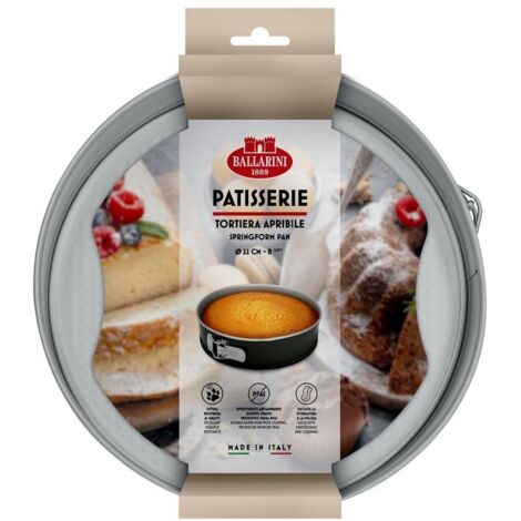 Ballarini Stampo Torta Apribile cm 22 Patisserie Antiaderente Alta Resistenza Ideale per Dolci e Torte