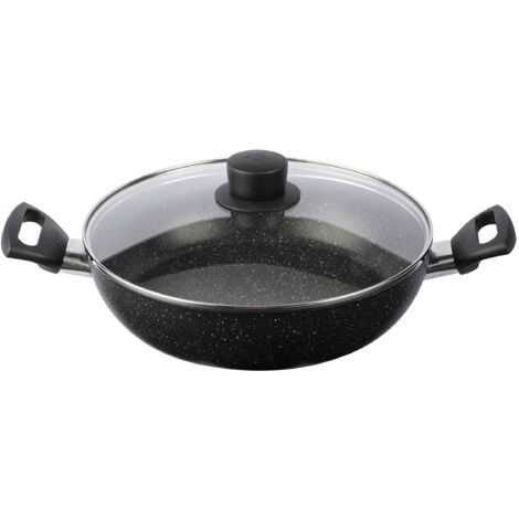 BALLARINI Vipiteno tegame con coperchio, alluminio antiaderente, 28 cm, Made in Italy