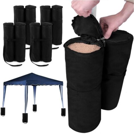 Ballast bags for gazebos and pavilions – 4 x 2 fillable bags – max. 60 kg – Garden – Reception tent YMYNY