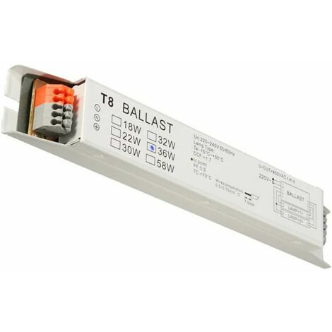 Ballast éctronique T8 2x36W Tension largeur fluorescente start start énergétique de sauvegarde ballast lampe de la lampe