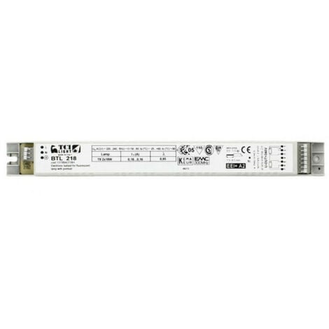 Ballast électronique TCI linéaire multi-lampe 2X18 137994/218H