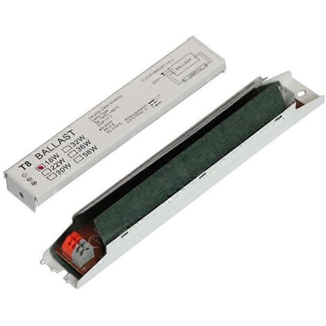Ballast électronique universel T8 1x 18W/58W pour lampe fluorescente - Adaptateur A 1x18w, compatible 18W et 58W, remplacement facile.