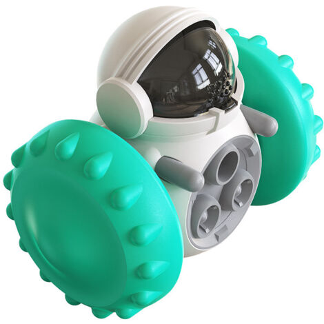 Balle à friandises pour chien (bleue), jouet interactif pour chien, nourriture