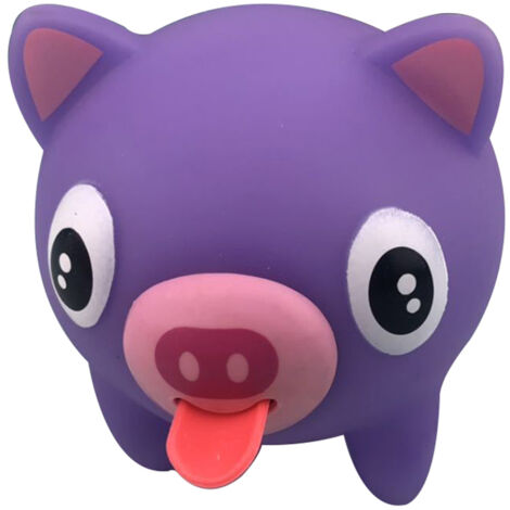 Balle Anti-Stress Animaux Parlants en PVC Souple avec Langue Sortie - Cadeau Enfant