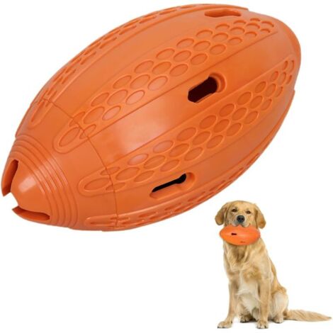 Balle Chien Indestructible pour Grands Chiens, Jouet Interactif de Rugby Résistant pour Chiens de Taille Moyenne et Grande
