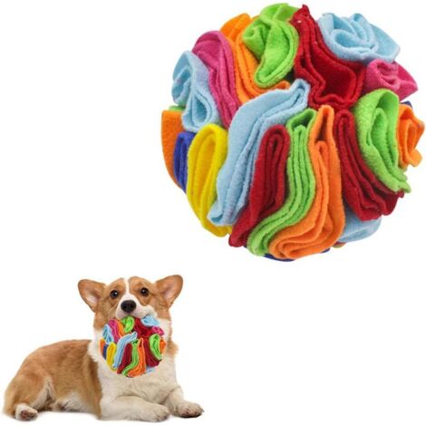 Balle chien parfumée puzzle, jouet interactif alimentation lente