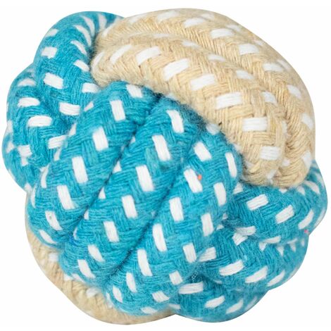 Balle Corde bleu et beige : 5 cm