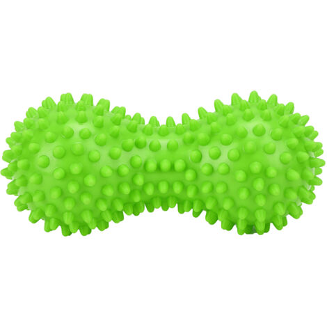 Balle de massage à pointes PVC pour fascia et muscles - Relaxation pieds et mains - Fitness Yoga - Vert