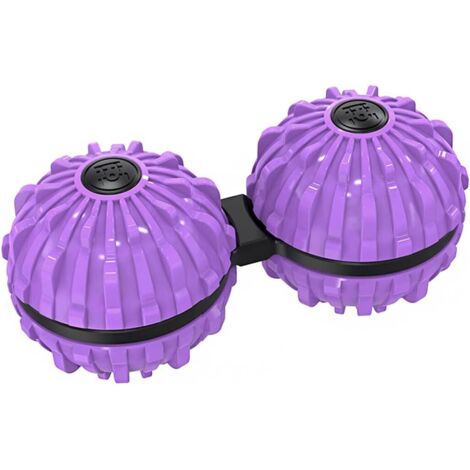 Balle de massage articulaire 2 en 1 pour les cervicales et les jambes, jouet rotatif, outil de décompression, violet, bleu, argent, ABS (violet) - AquaForge