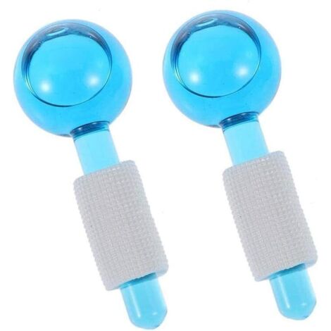 Balle de massage beauté hockey sur glace 2PCS (bleu clair)