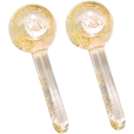 Balle de massage beauté hockey sur glace 2PCS (or pailleté)