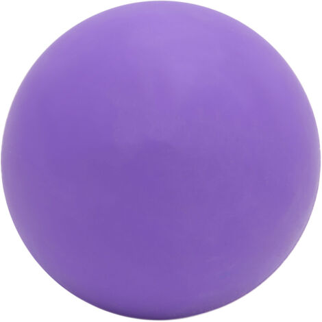 Balle de massage corporel pour relaxation musculaire et yoga - Soulage dos, nuque, jambes et pieds - Fitness et soins fasciaux - Violet