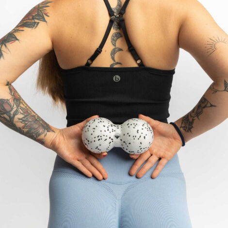 Balle de massage double - Balle double blanche